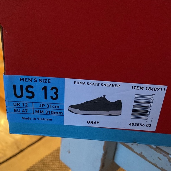 PUMA | MENS
Skate C Buck Lace Up
Sneakers gray new 🆕 - Picture 4 of 5
